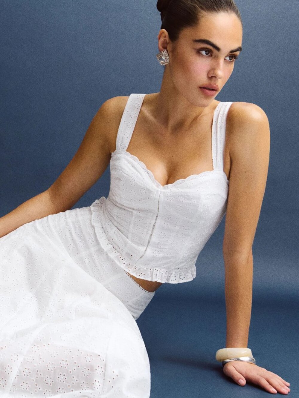 Reformation Anatolia Two Piece Ivory - Size 4